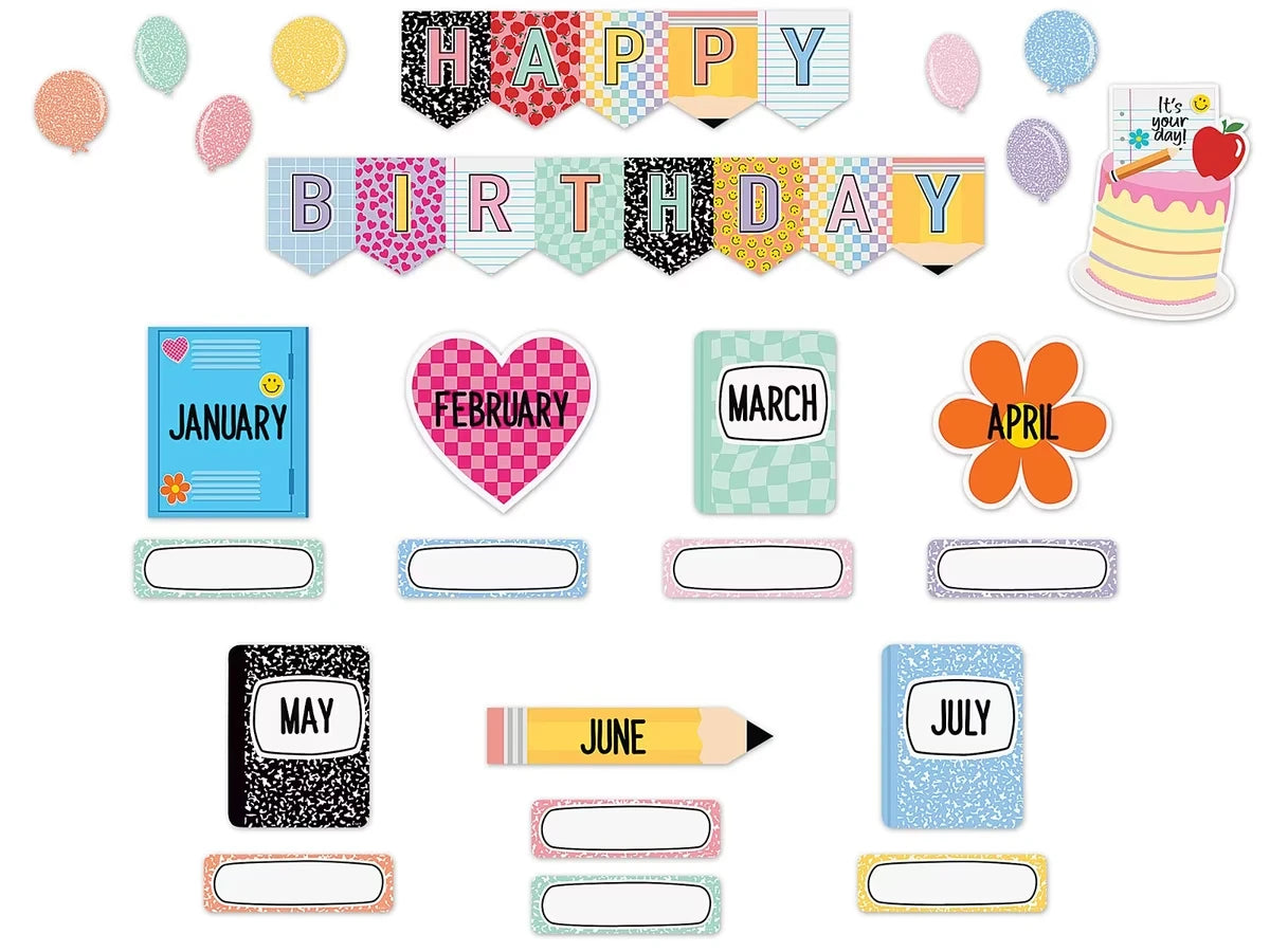 Cool for School Birthday Bulletin Board Set - US 8805