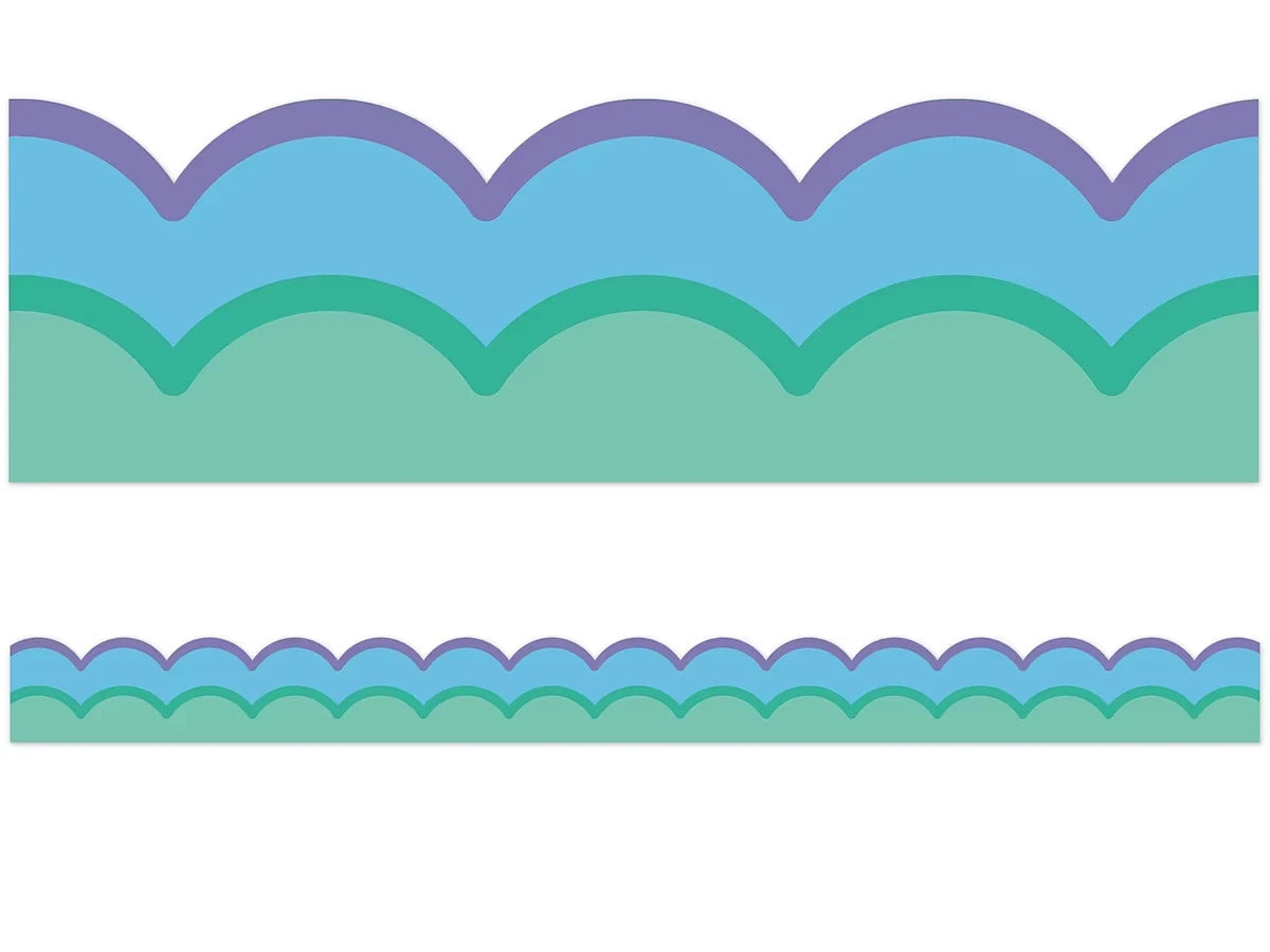 Retro Remix Cool Waves Scalloped Border - US 9892