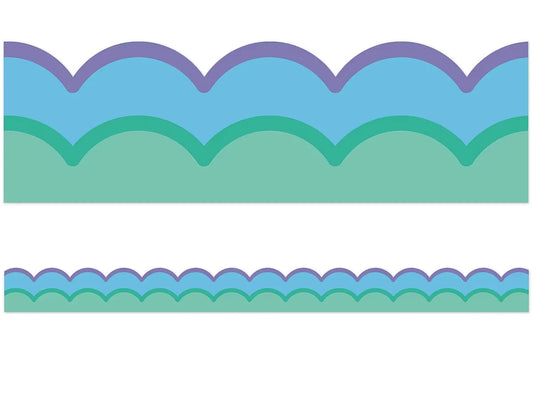 Retro Remix Cool Waves Scalloped Border - US 9892