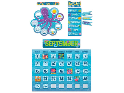 Seas the Day Calendar Bulletin Board Set - US 8662