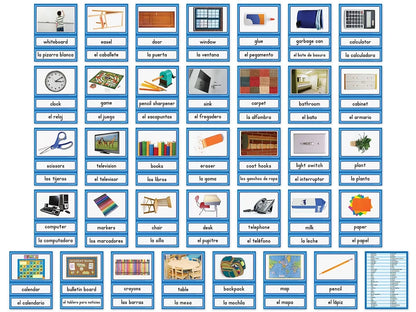 Spanish and English Classroom Labels - US 7078