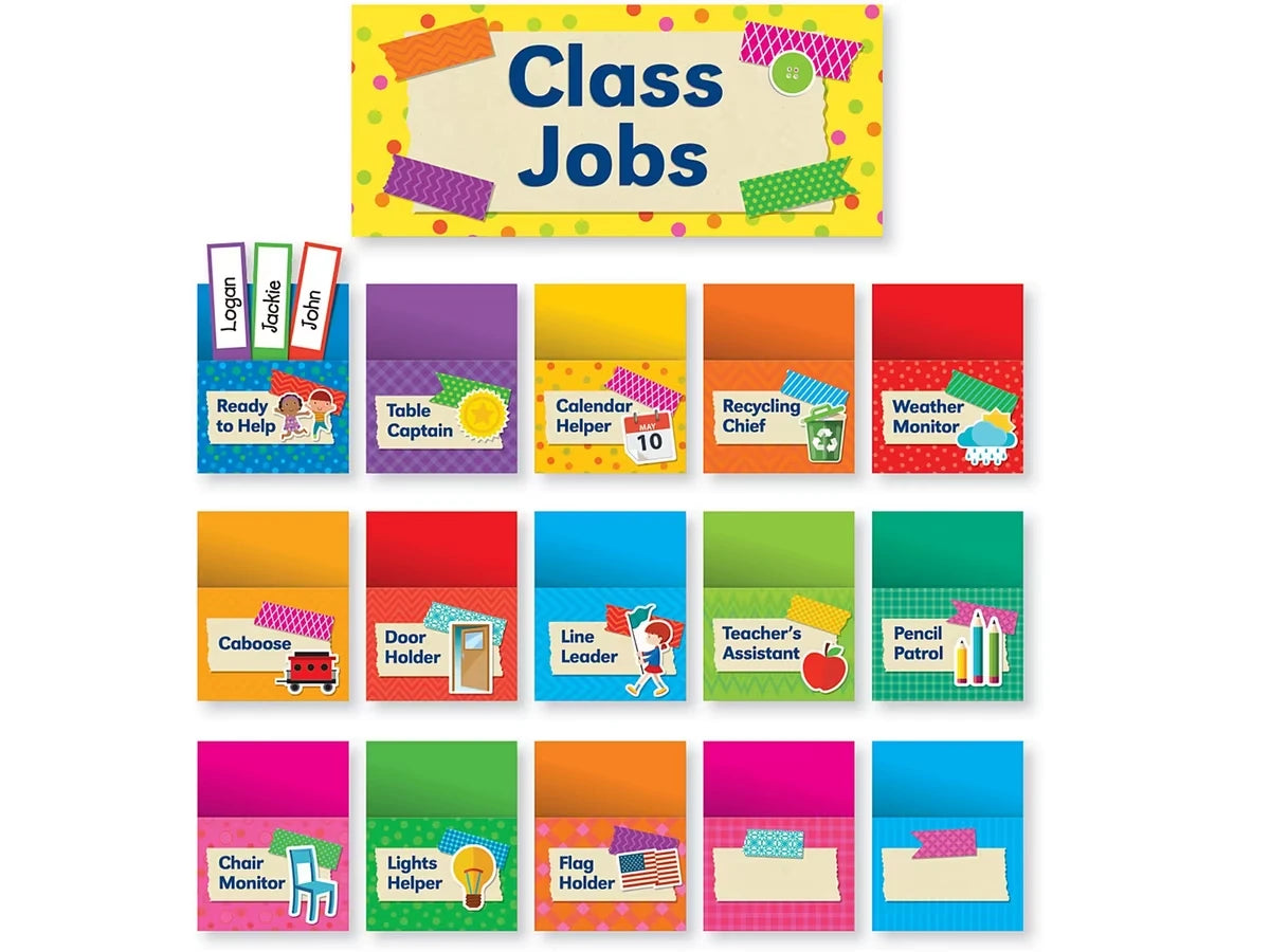 Colorful Class Jobs Bulletin Board Set - US 9819