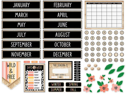 Simply Safari Calendar Bulletin Board Set - US 4701