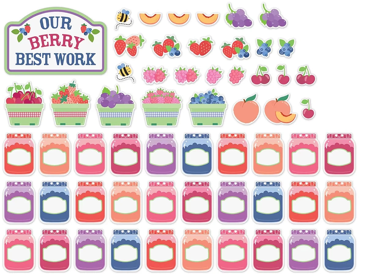 Farmers Market Berry Best Bulletin Board Set - US 5210