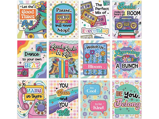 Retro Remix Groovy Motivational Mini Poster Pack - US 3643