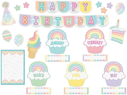 Pastel Pop Birthday Bulletin Board Set - US 2618