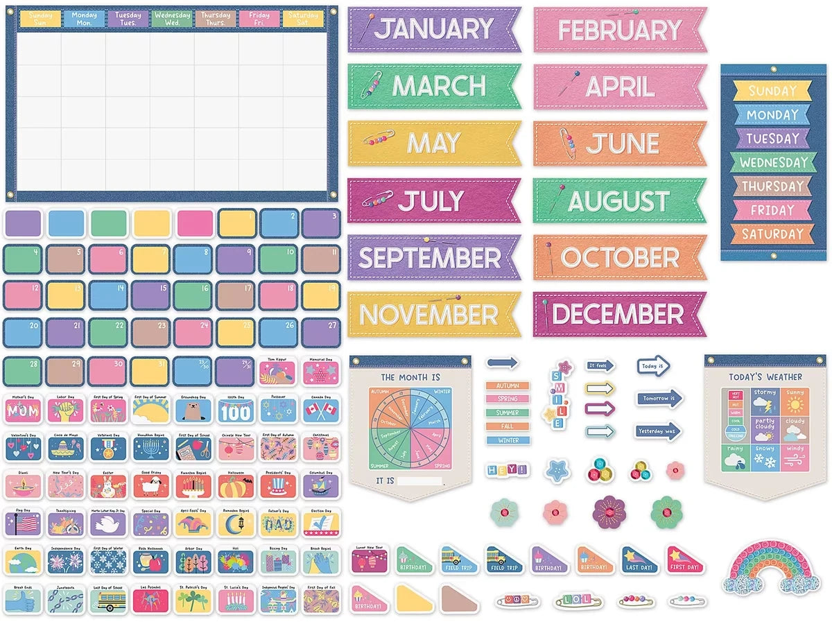 Crafty and Cool Calendar Bulletin Board Set - US 4620