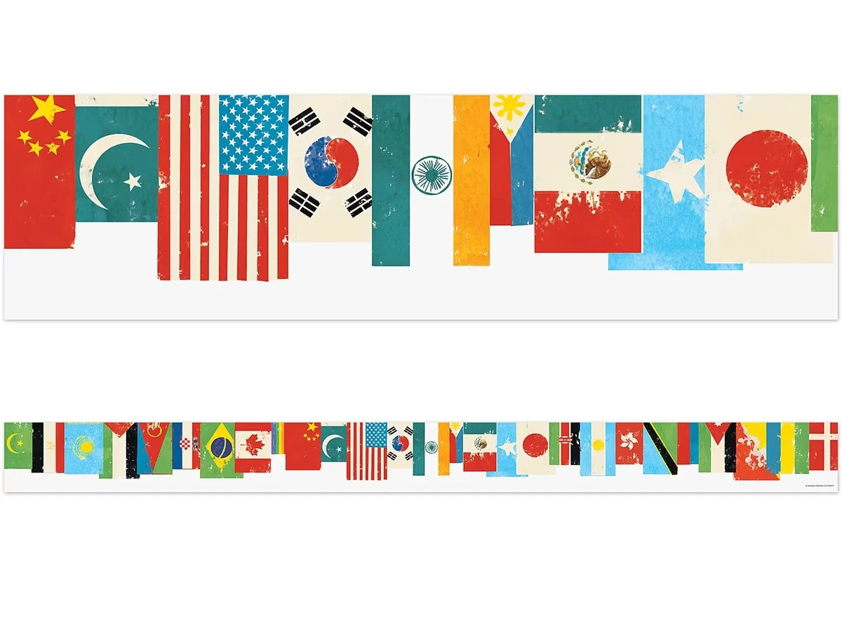 All Are Welcome World Flag Border - US 9950