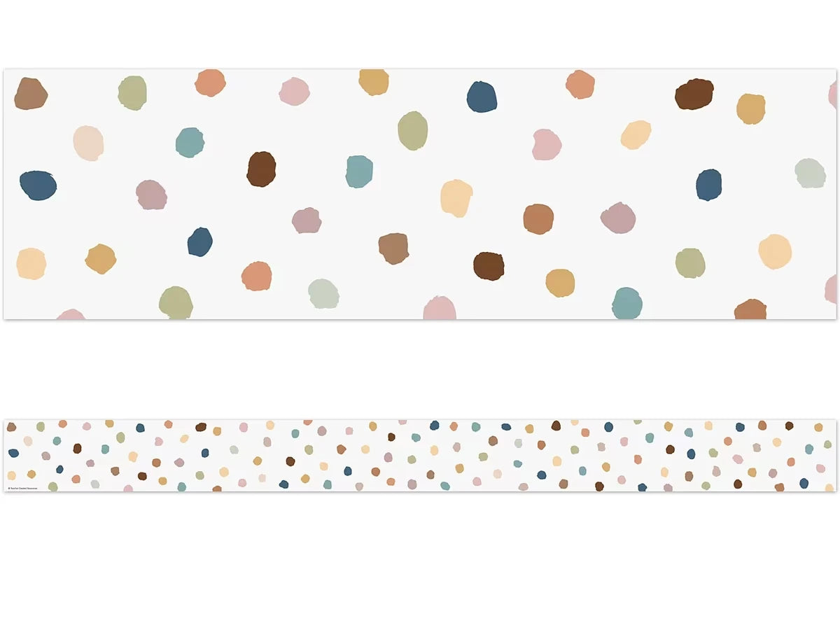 Everyone Is Welcome Painted Dot Border - US 7513