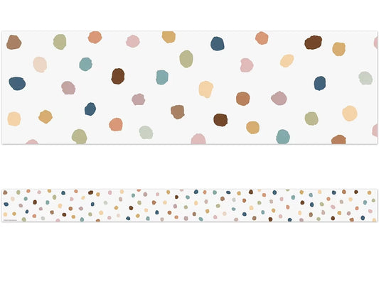 Everyone Is Welcome Painted Dot Border - US 7513
