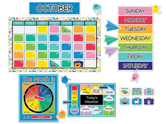 Happy Place Calendar Bulletin Board Set - US 5086