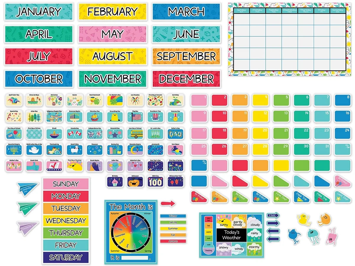 Happy Place Calendar Bulletin Board Set - US 5086