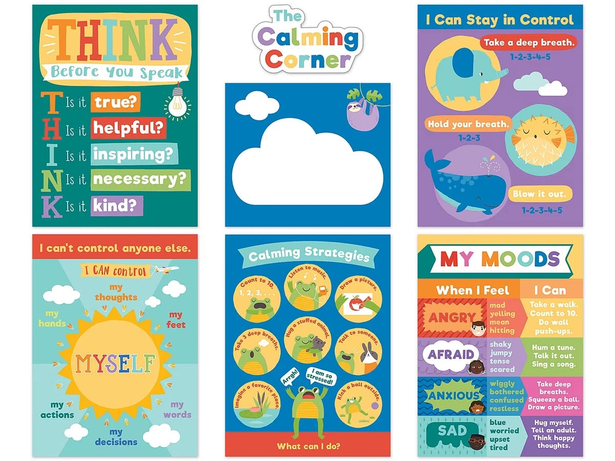 Social-Emotional Calming Strategies Bulletin Board Set - US 8080