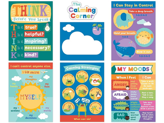 Social-Emotional Calming Strategies Bulletin Board Set - US 8080
