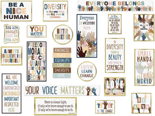 Everyone Is Welcome Diversity Bulletin Board Set - US 6157