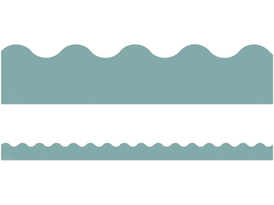 Everyone Is Welcome Calming Blue Scalloped Border - US 3437