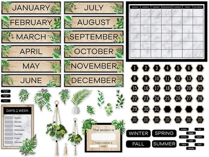 Simply Boho Calendar Bulletin Board Set - US 8284
