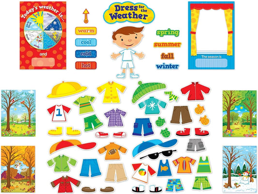 Dress for the Weather Bulletin Board Set - US 3896