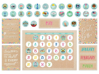 Krafty Pop! Calendar Bulletin Board Set - US 2399