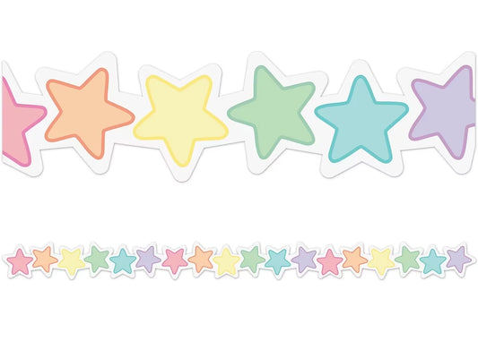 Pastel Pop Star Border - US 3700