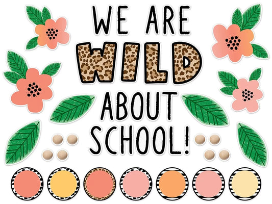 Simply Safari Wild About School Bulletin Board Set - US 1437