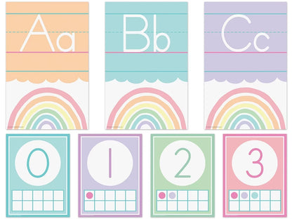 Pastel Pop Alphabet Card Bulletin Board Set - US 6345