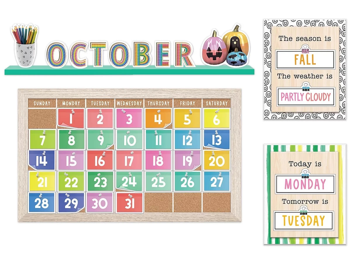 Creatively Inspired Calendar Bulletin Board Set - US 4111