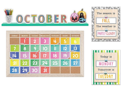 Creatively Inspired Calendar Bulletin Board Set - US 4111