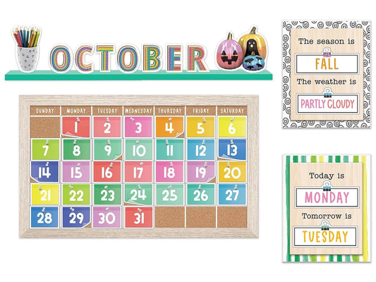 Creatively Inspired Calendar Bulletin Board Set - US 4111