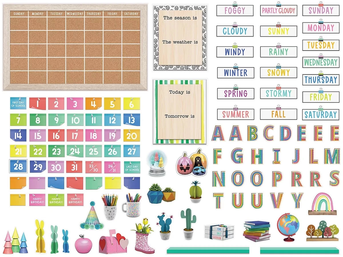 Creatively Inspired Calendar Bulletin Board Set - US 4111