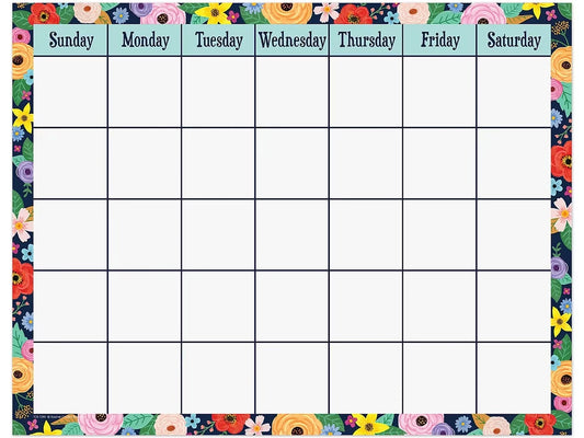 Wildflowers Classroom Calendar - US 6958