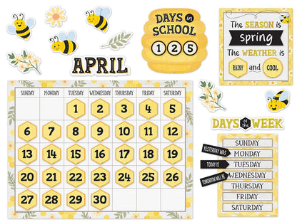Buzzing Bees Calendar Bulletin Board Set - US 5397