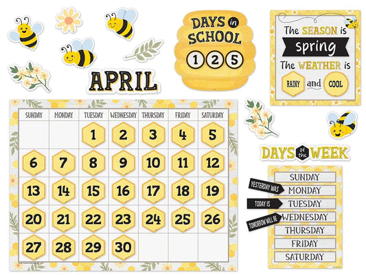 Buzzing Bees Calendar Bulletin Board Set - US 5397