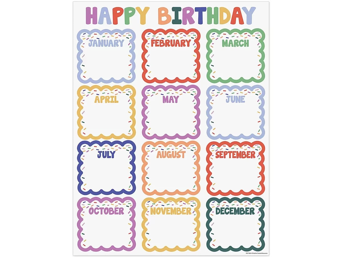 Color Crush Birthday Poster - US 2360