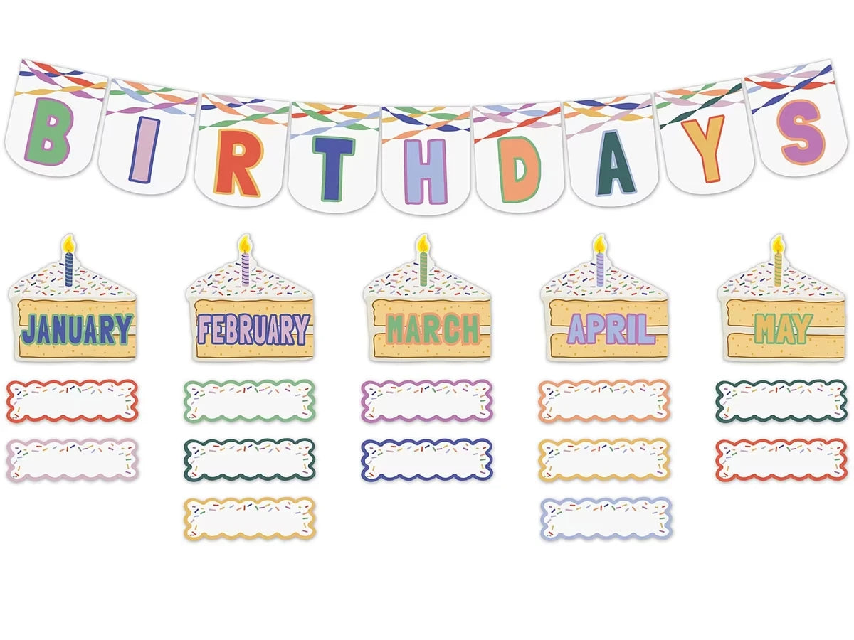 Color Crush Birthday Bulletin Board Set - US 2932