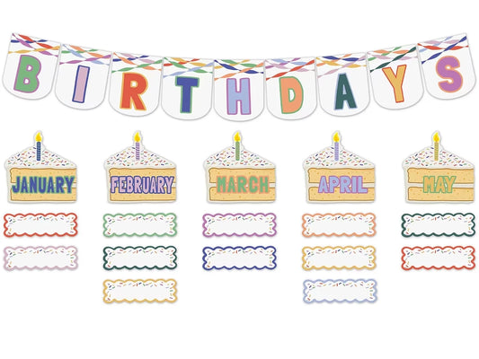 Color Crush Birthday Bulletin Board Set - US 2932
