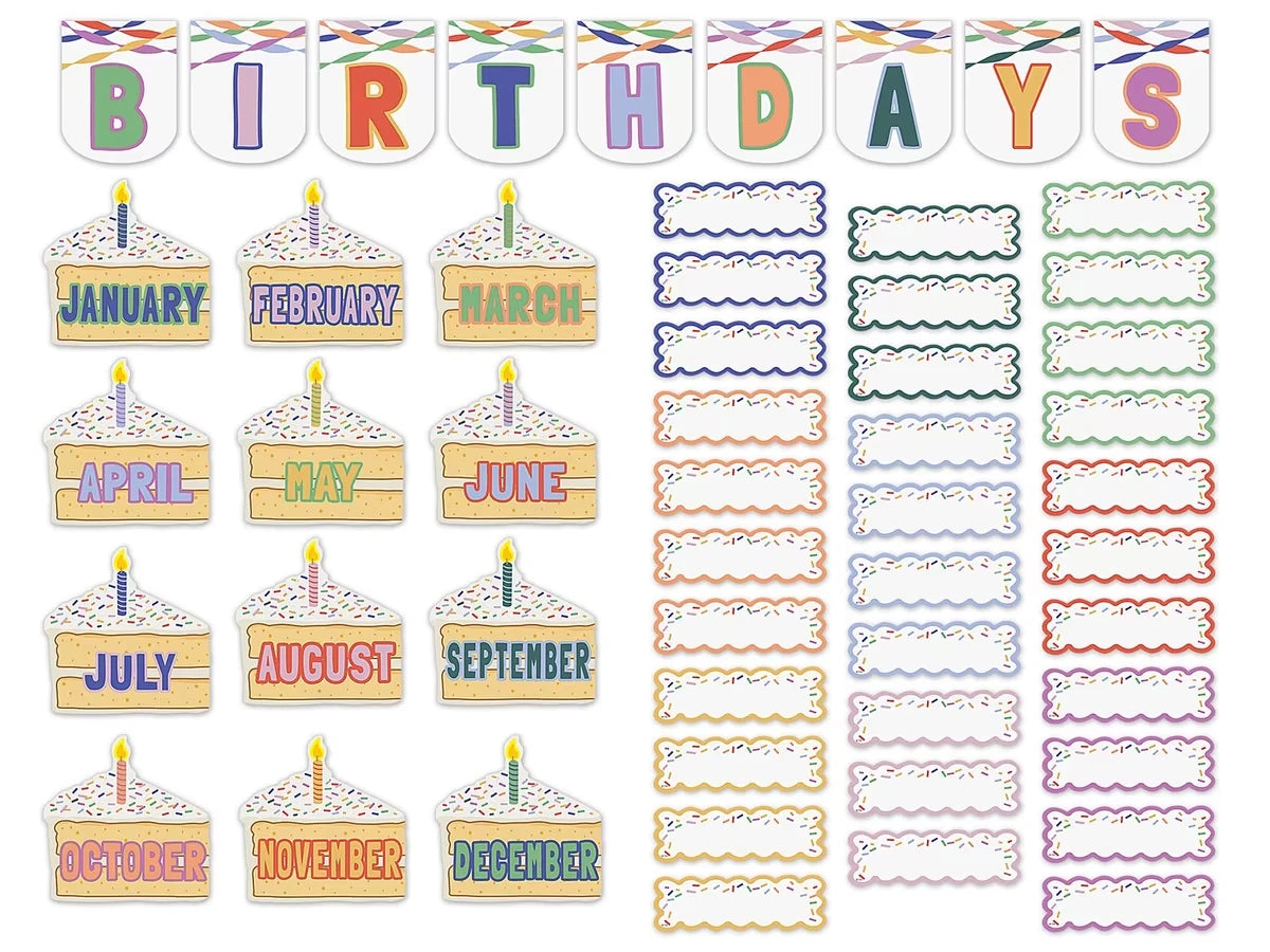 Color Crush Birthday Bulletin Board Set - US 2932