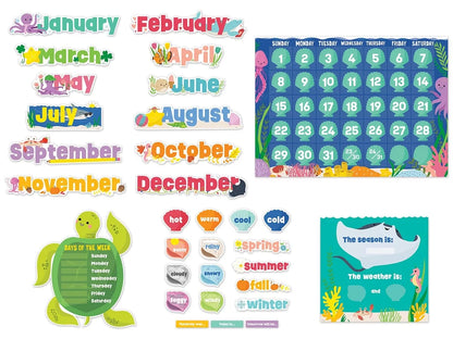 Sea Friends Calendar Bulletin Board Set - US 9326