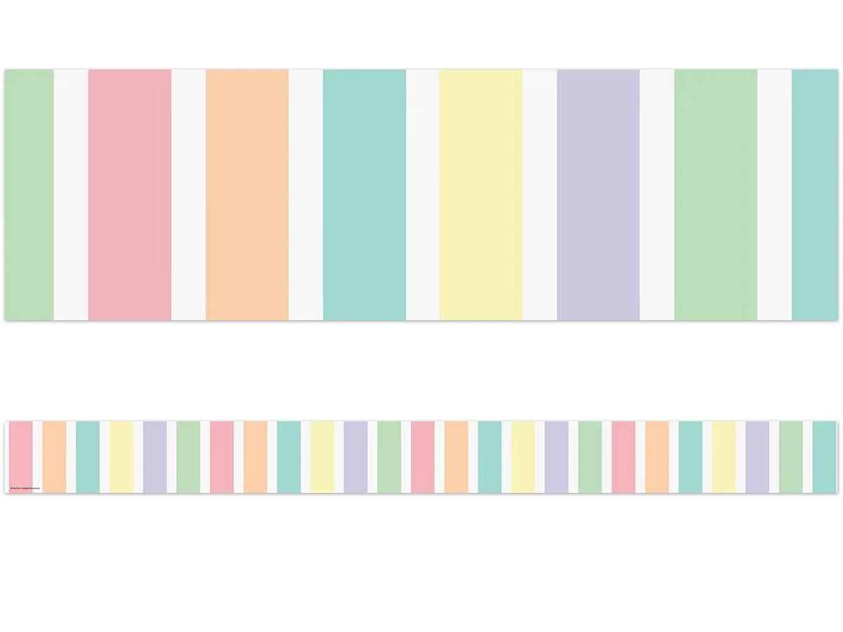 Pastel Pop Striped Border - US 8900