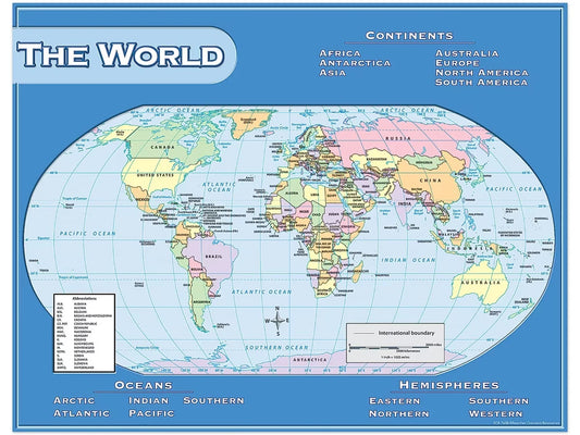 World Map Poster - US 4366