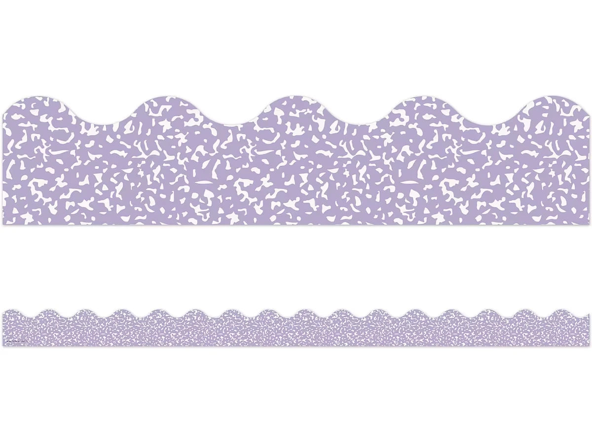 Cool for School Purple Scalloped Border - US 6203