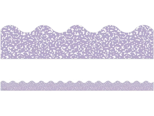 Cool for School Purple Scalloped Border - US 6203