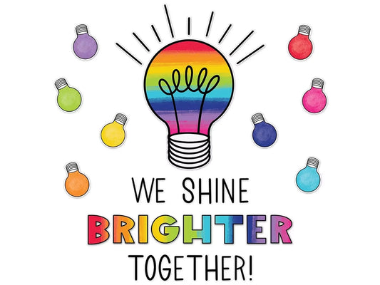 Light Bulb Moments Motivational Bulletin Board Set - US 5590