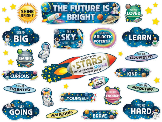 Outer Space Crew The Future Is Bright Bulletin Board Set - US 5598