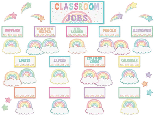 Pastel Pop Classroom Jobs Bulletin Board Set - US 6981