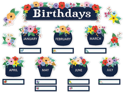 Wildflowers Birthday Bulletin Board Set - US 5782