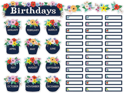 Wildflowers Birthday Bulletin Board Set - US 5782