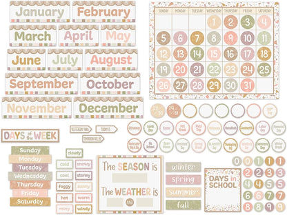 Terrazzo Tones Calendar Bulletin Board Set - US 9875