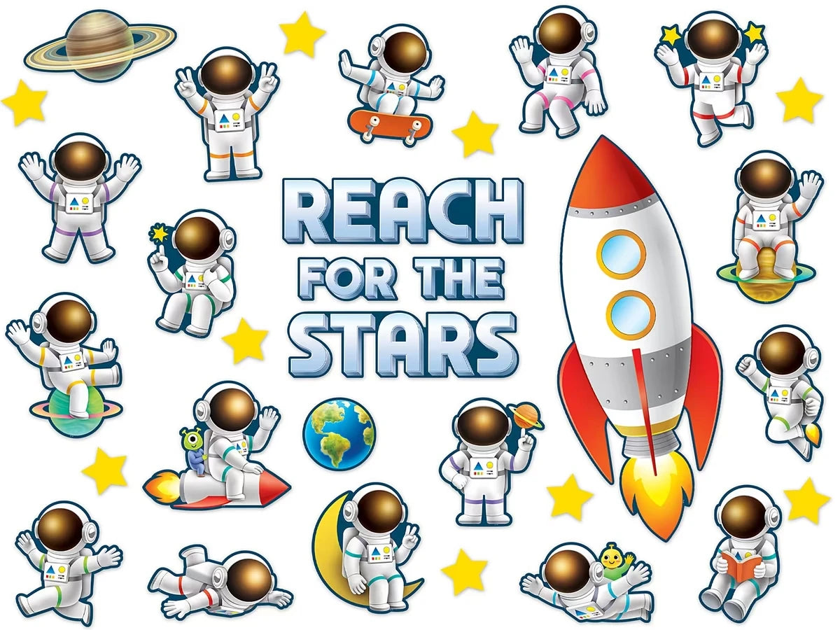 Outer Space Crew Reach for the Stars Bulletin Board Set - US 1345