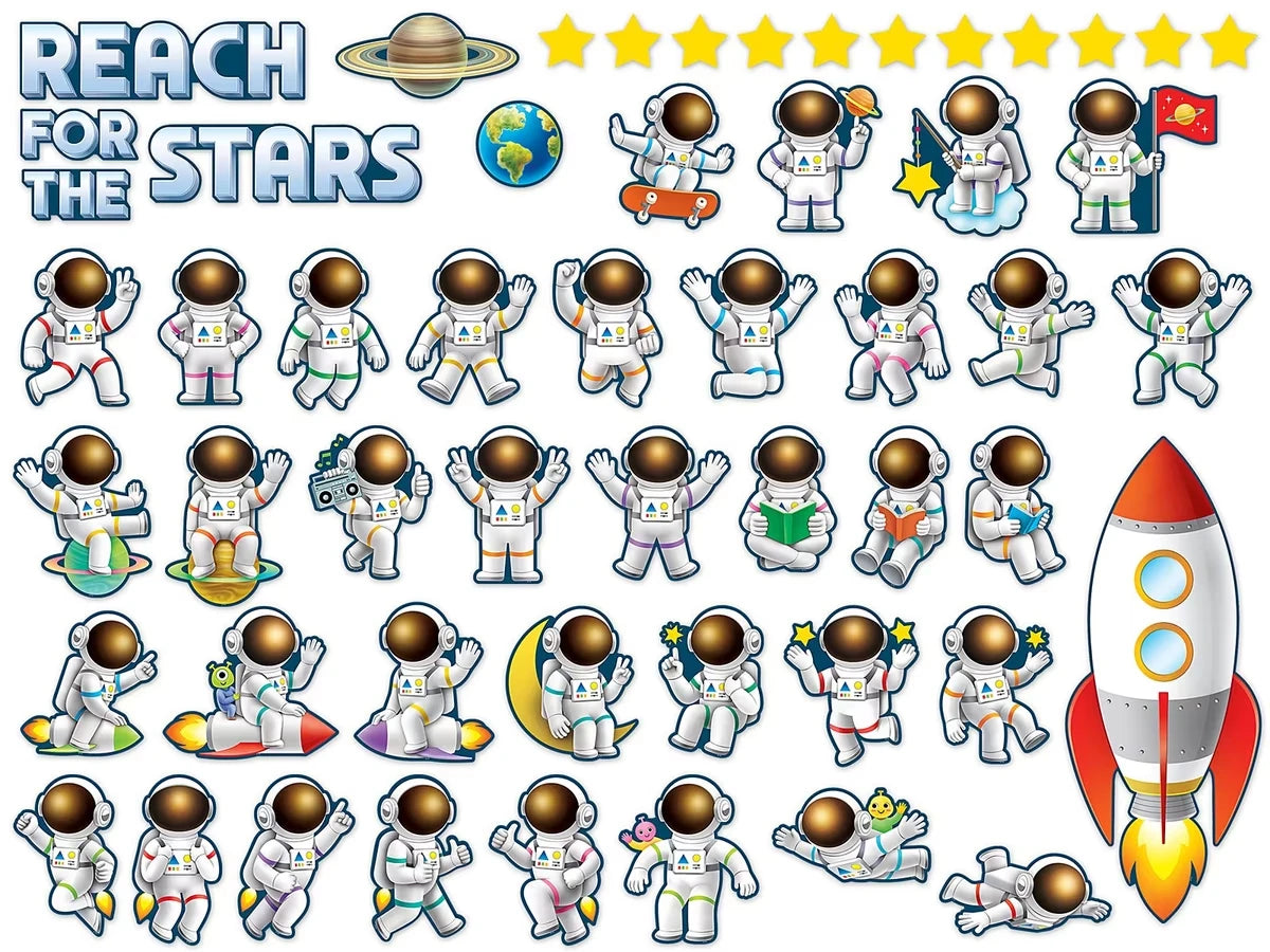 Outer Space Crew Reach for the Stars Bulletin Board Set - US 1345